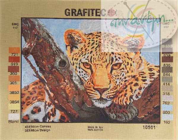 Κεντήματα κορνίζας 40x50 Grafitec 10501