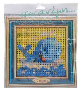 ΚΙΤ Παιδικό κέντημα GobelinL 20×20 - Art 06.19 Whale