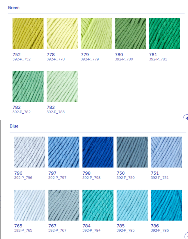 Happy Cotton Green Blue