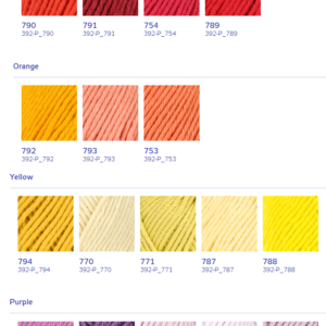 Happy Cotton Red Orange Yellow Purple