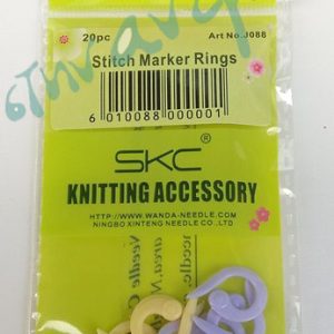 Ποντοδείκτες πλαστικοί ασφαλείας – stitch marker rings - 20 τμχ
