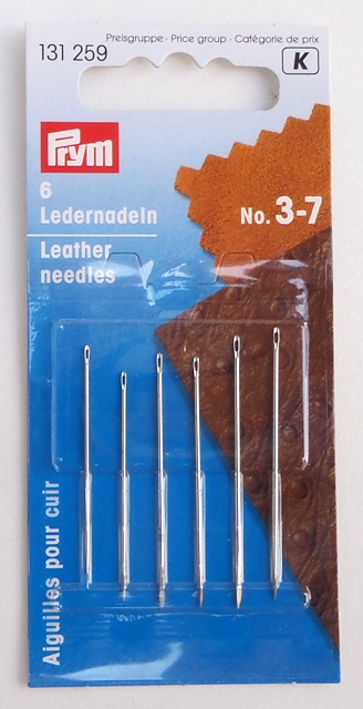 Βελόνες ραφής δέρματος (Leather Needles) Νο 3-7 - Prym 131259