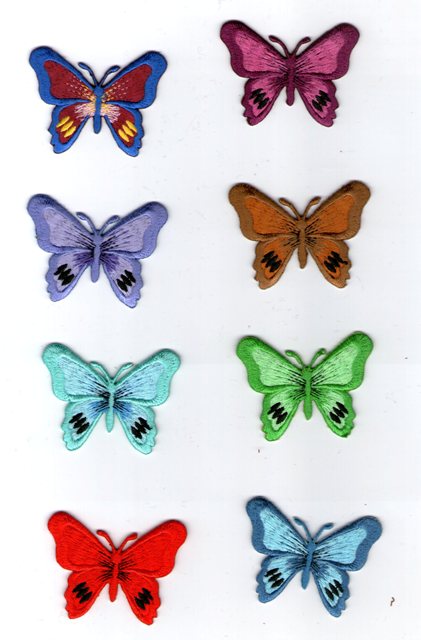 Θερμοκολλητικά μοτίφ (Iron-on patches) Πεταλούδες Butterflies Κωδ. 153