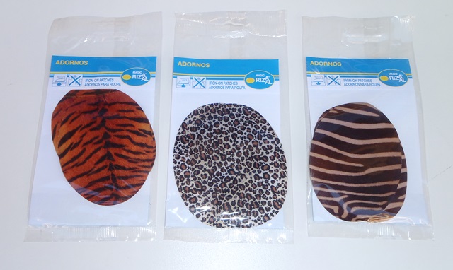Θερμοκολλητικά μπαλώματα (Iron-on Patches) επιαγκώνια, Λεοπάρ.
