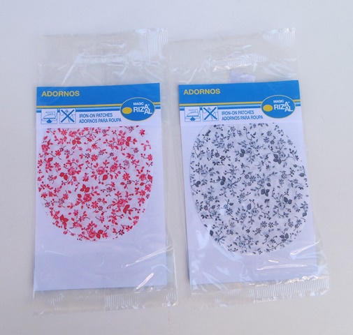 Θερμοκολλητικά μπαλώματα (Iron-on Patches) επιαγκώνια, Φλοράλ