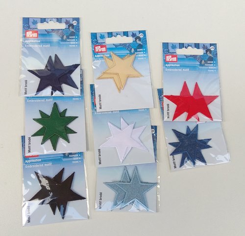 Θερμοκολλητικά μοτίφ (Iron-on patches) Κεντητό Αστέρι - Prym  