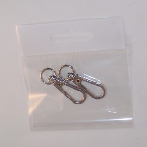 Κούμπωμα ασφαλείας Γάντζος (Snap Hook), ζευγάρι, Nickel