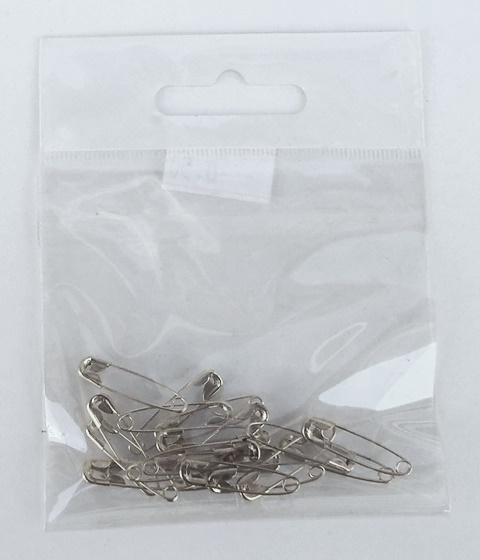 Παραμάνες κλασικές (Safety pins)  Νίκελ - Νο 2/0
