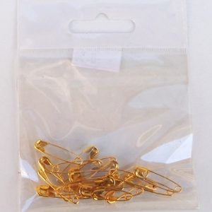 Παραμάνες κλασικές (Safety pins) Χρυσό - Νο 2/0