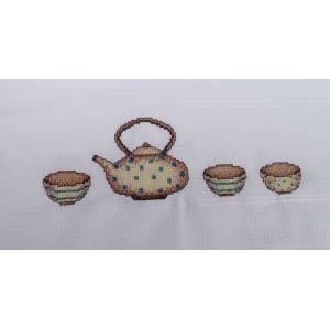 Ποτηρόπανο - embroidered kitchen towel