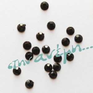Χάντρα Στρας 6mm Μαύρο