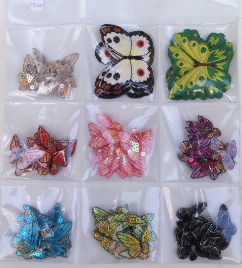 Θερμοκολλητικά μοτίφ (Iron-on patches) Πεταλούδες Butterflies Κωδ. ΕΒ_200