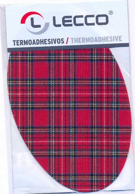 Θερμοκολλητικά μπαλώματα (Thermoadhesive) επιαγκώνια, καρό