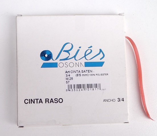 Κορδέλες (Ribbons) Σατέν διπλής όψης 6,5mm - Cinta Raso