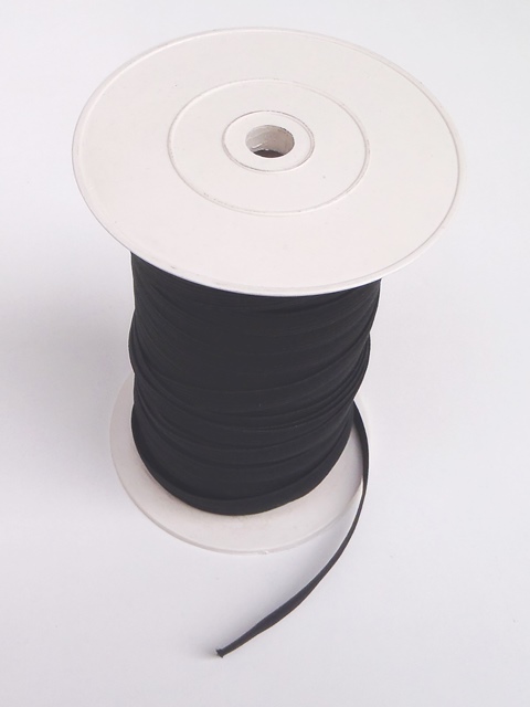 Λάστιχο ραπτικής Μαύρο 10 mm (Rubber sewing tape) - Νouveaute Μενούνος