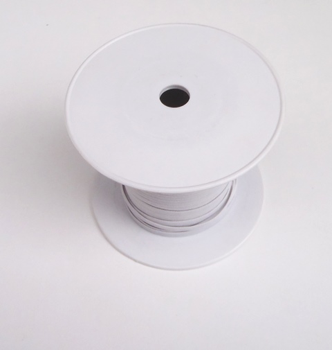 Λάστιχο ραπτικής Λευκό 5 mm (Rubber sewing tape)