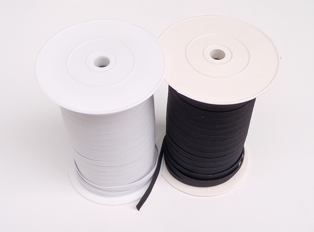Λάστιχο ραπτικής Λευκό 8 mm και 10mm (Rubber sewing tape)