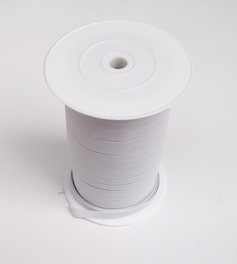 Λάστιχο ραπτικής Λευκό 8 mm και 10mm (Rubber sewing tape)