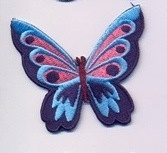 Θερμοκολλητικά μοτίφ (Iron-on patches) Πεταλουδίτσες Κωδ. 144