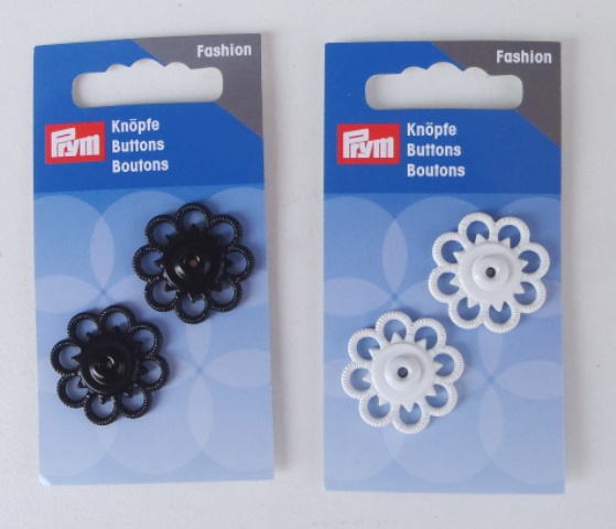 Σούστες μεταλλικές (buttons) Μαργαρίτα Ø 25 mm – Prym