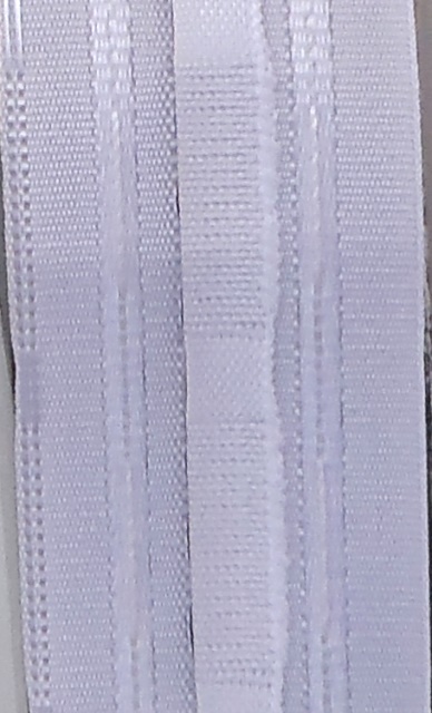 Τρέσα για κουρτίνα (Curtain tape) Λευκή, Συνεχόμενη πιέτα, 45 mm  - NF