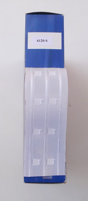 Τρέσα για κουρτίνα (Curtain tape) Λευκή, Συνεχόμενη πιέτα 65 mm - Marribon