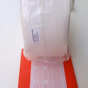 Τρέσα για κουρτίνα (Curtain tape) Λευκή, Συνεχόμενη πιέτα 100 mm - NF