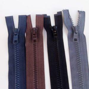 Φερμουάρ 90 cm διαχωριζόμενο, ΡΙΡΙ, με στοιχεία στο χρώμα του υφάσματος - ΥΚΚ Vislon
