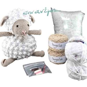 ΚΙΤ Amigurumi Προβατάκι - YouniqueLab ΚΙΤ Amigurumi Προβατάκι