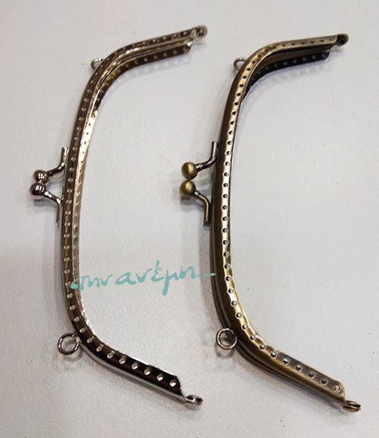 Μεταλλικό πλαίσιο-κούμπωμα (bag handle) κλασικό