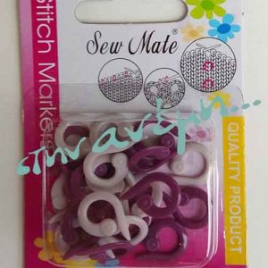 Ποντοδείκτες πλαστικοί ασφαλείας – stitch marker rings – 20 τμχ