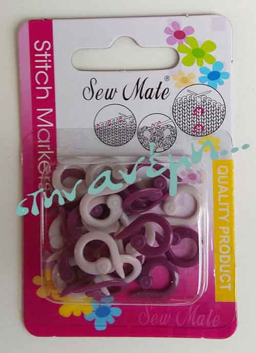 Ποντοδείκτες πλαστικοί ασφαλείας – stitch marker rings – 20 τμχ
