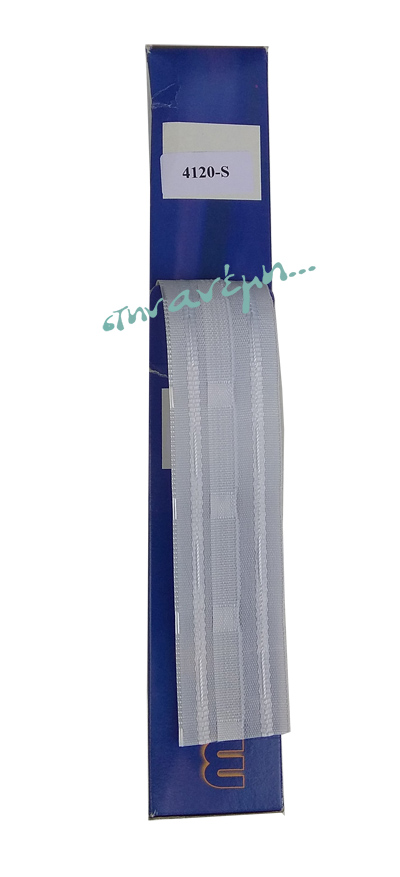 Τρέσα για κουρτίνα (Curtain tape) Λευκή, Συνεχόμενη πιέτα (40mm) – Marribon