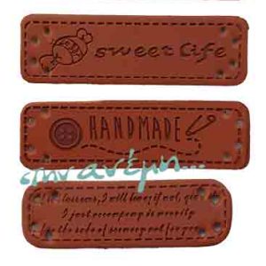 Ταμπελάκι Handmade δερματίνη