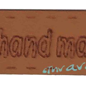 Handmade δερματίνη Οβάλ 35x10 Καφέ ανοιχτό