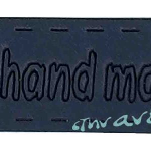Handmade δερματίνη Οβάλ 35x10 Γκρι σκούρο