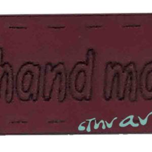 Handmade δερματίνη Οβάλ 35x10 Μπορντό
