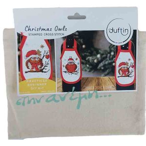 Decor Μπουκαλιού Christmass Owl 5837-NA4489 - Duffin