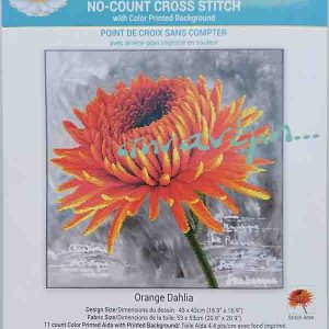 Orange Dahlia, 53x53 - LadyBird