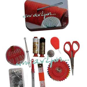 Σετ ραπτικής Ταξιδιού Μεταλλικό Κουτί - Sewing KIT PT.695