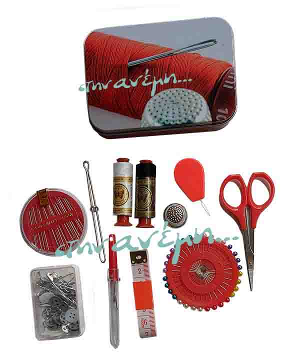 Σετ ραπτικής Ταξιδιού Μεταλλικό Κουτί - Sewing KIT PT.695