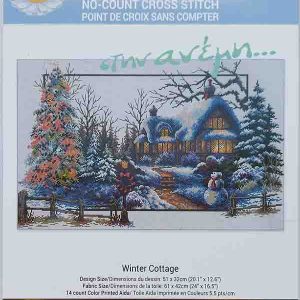 Winter Cottage 61x42 - LadyBird