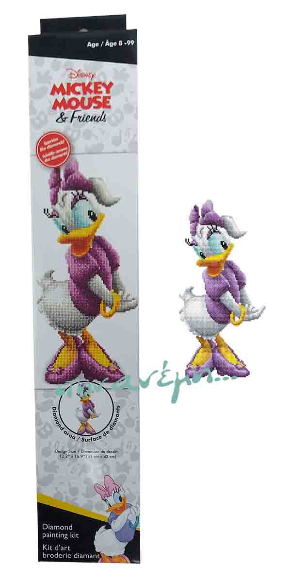 Diamond Dotz Disney Daisy Καμβάς 39×51, Σχέδιο 31×43 Diamond Dotz Disney Daisy Καμβάς 39×51, Σχέδιο 31×43