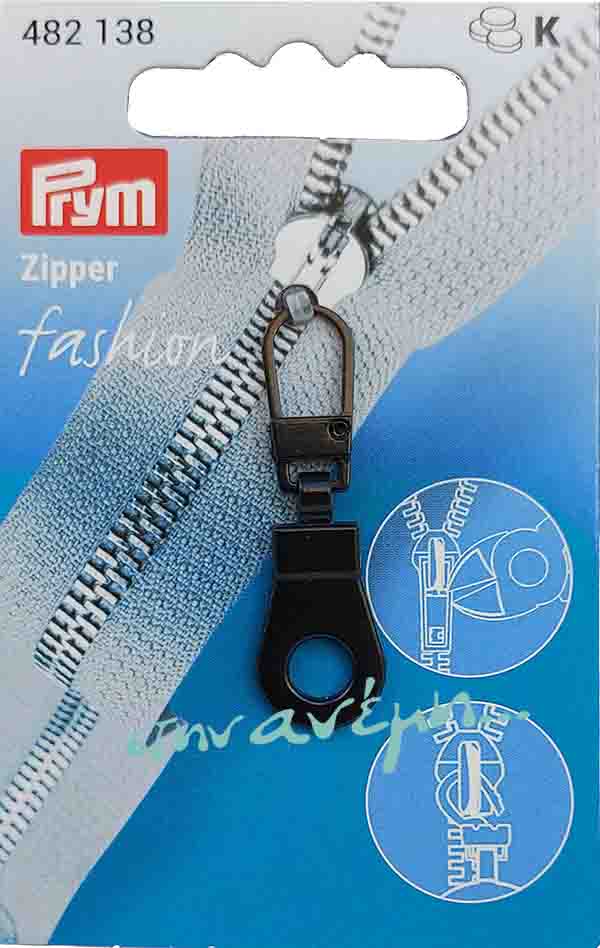 Puller οδηγού φερμουάρ Zipper Fashion Prym 482138 Puller οδηγού φερμουάρ Zipper Fashion Prym 482138